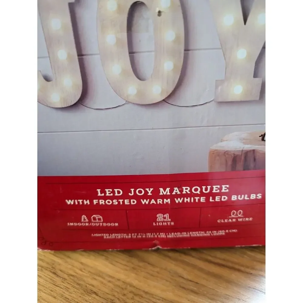 Joy led marquee